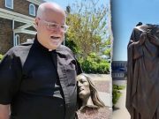 Woman arrested after allegedly beheading Jesus statue outside Catholic church
