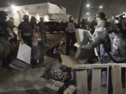 Anti-ICE agitators throw wooden pallets, mattresses at federal agents during chaotic NJ detention center clash