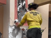 Alleged burglar rescued after reported break-in failure leaves him stuck inside wall for 10 hours