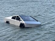 Texas man arrested after allegedly driving Tesla Cybertruck into lake to test ‘Wade Mode’: police