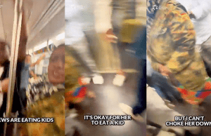 Woman allegedly choked subway rider, yelled antisemitic remarks in attack caught on video: police