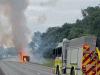 Video captures fireworks exploding from burning trailer that shut down Interstate 75